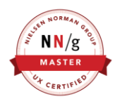 NN/g UX Certification Master Badge